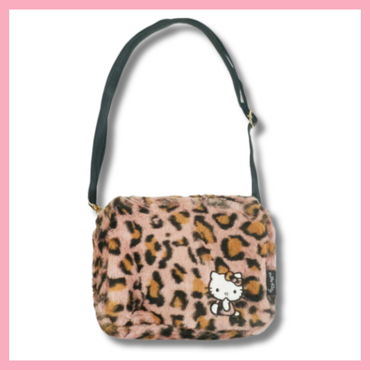 Japan Sanrio cheetah print Hello Kitty shoulder bag